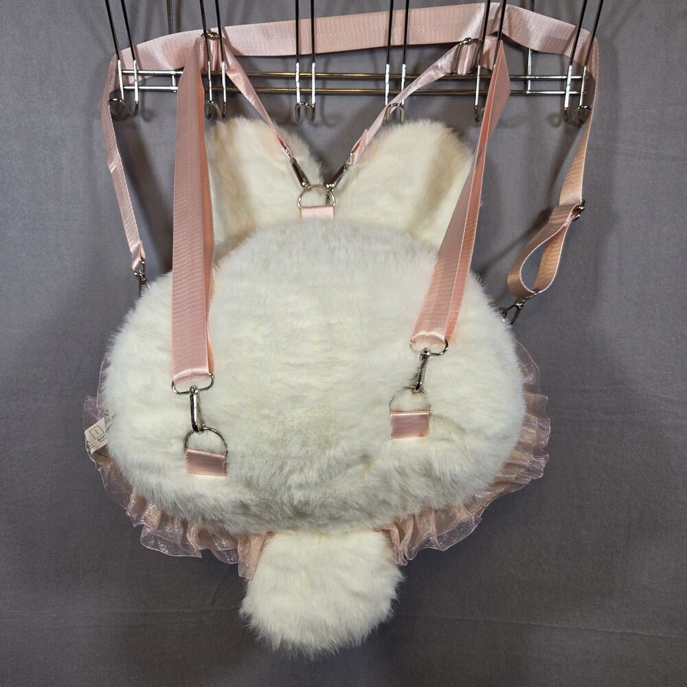 Baby Three Fairy Tale Backpack - White Bunny With Special Eyes - Picture 6 of 16
